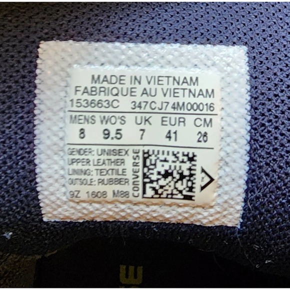 Converse All Stars Chuck Taylor Blue Suede Unisex Shoes Size 8 - Picture 11 of 13